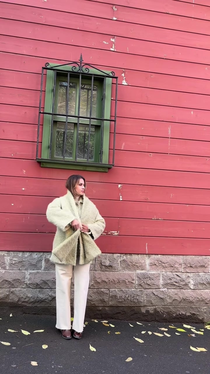 Şal Aksesuarlı Yumuşak Kaban