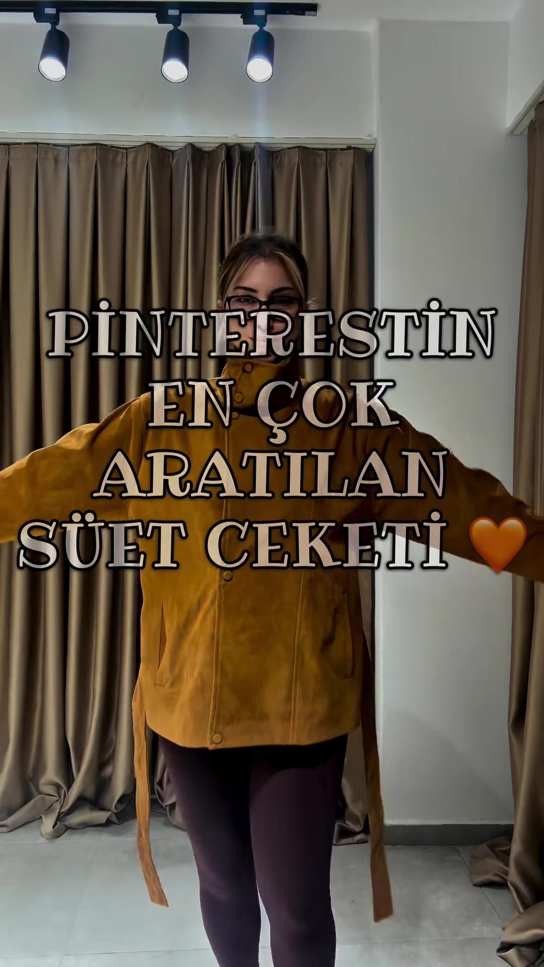 Dik Yaka Belden Bağlamalı Süet Ceket – 6. görsel